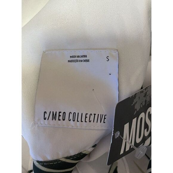 C/MEO Collective Revolve Witness Fit Flare Dress S Small Tropical Leaf Pine Maui - Picture 7 of 11